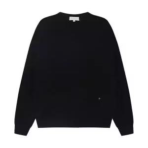 [지이크][STEIN GARTEN] 울 블렌디드 솔리드 브이넥 풀오버 블랙 (PJUCI8912)