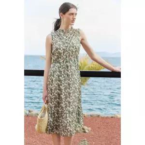 BCBG 링클 페이즐리 프린트 원피스 (B4M5O645)