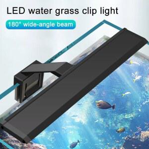 3가지 색상 LED 수족관 수생식물 조명 220V 5W/7W/9W/12W 수생 식물 성장 램프 에너지 절약 55cm 어항 클립형 조명