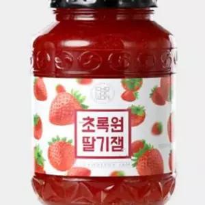 싹팔아 초록원 딸기잼 2KG(1KG X 2병) 식빵쨈
