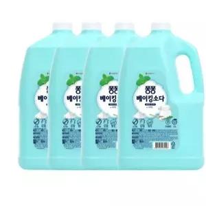 퐁퐁 주방세제 베이킹소다 3000ML 4개