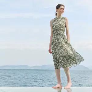 BCBG 링클 페이즐리 프린트 원피스 B4M5O645