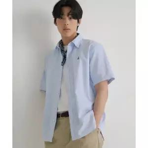 매장정품 BEANPOLE 빈폴 MEN 옥스포드 반소매 셔츠 스카이 블루 BC6365C11Q 1840977
