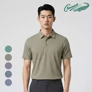 [크로커다일] 여름 나일론 심플 스트라이프 카라티 CDAABTP2703