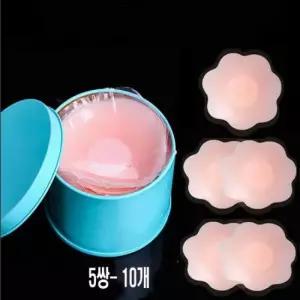 오너클랜 가슴 패드 밴드 노브라 꼭지 커버 꽃모양 원형 하트 10개 니플패치 누드브라 가슴가리개