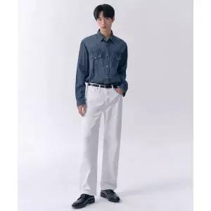 MUSINSA STANDARD 스트레이트 데님 팬츠 [화이트]