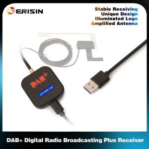 GPS수신기 ERISIN ES384 DAB 안드로이드 튜너 디지털 박스 10111213 증폭 안테나 어댑터 수신기 차량용 라디오
