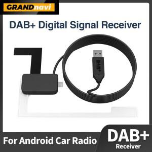 GPS수신기 GRANDNAVI 차량용 DAB 수신기 USB 신호 라디오 휴대용 상자 디지털 안드로이드 공중 대한 안테나 스테레오에