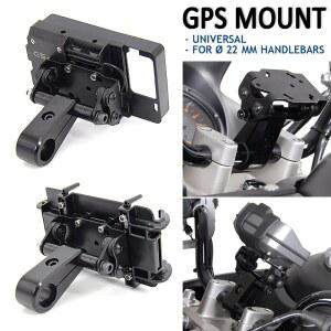 PCX브라켓 22MM 핸들 바의 기능 클램프가있는 GPS 걸게 검은색 거치대 전화 오토바이 걸이