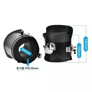 발목 걸이 후크 매달리기 스트랩 거꾸로 고정 거꾸리 운동 헬스 블랙 보조 철봉포함