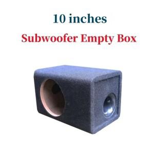 10 인치 차량용 서브 우퍼 빈 상자 DIY 오디오 수정 자동차/홈 서랍 스피커 나무 쉘