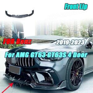 벤츠 AMG GT63 GT63S 4도어 2019 2023 프론트 범퍼 립 디퓨저 프로텍터 자동차 외장 액세서리용 JCYECF 드라이 카본 파이버