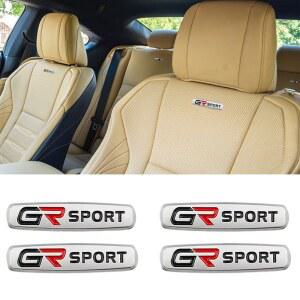 Toyota GR Sport 3D Metal GR SPORT 명찰 배지 시트 스티커 스티커 Toyota GR Sport Corolla Pr us Harr er Camry C HR