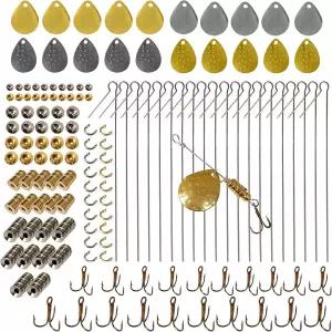 스피너 제작 키트 낚시 루어 DIY 스피너베이트 스푼 릭 콜로라도 블레이드 배스·송어·월 나만의 만들기