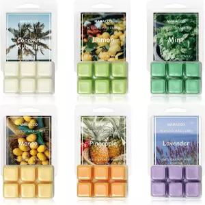 마라코 여름 향 멜트 워머용 소이 큐브 Scentsy 바닐라 레몬 라벤더 망고 민트 6x25