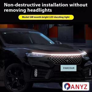 마쯔다 CX-3 2014-2022   LED 주간 주행등 스캔 시동 후드 DRL 가이드 장식 엠비언트 램프 12V