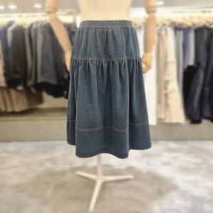 플라스틱아일랜드 허리밴딩 데님스커트 PQ3DS964 675378