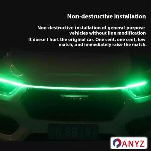 아우디 호환 TT 2006-2025   LED 주간 주행등 스캔 시동 후드 DRL 가이드 장식 엠비언트 램프 12V