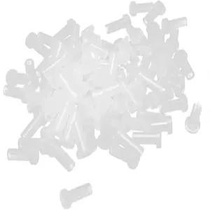 린드 키친 100PCS 광섬유 LC1.25 디바이스 케이블 및 단면 보호 캡 밀키 화이트