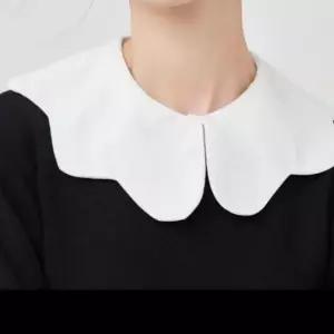 레이어드 넥카라 셔츠형 블라우스 가짜 카라 넥케이프 DO8537 손목커프스 커프스