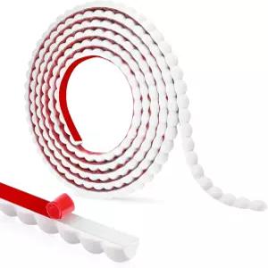LSGCQ 유연 몰딩 트림 필 앤 스틱 비즈 화이트 거울 프레임 테두리 장식용 펄 타일 캐비닛 천장 벽면 DIY