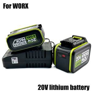 WORX 시리즈 전동 공구용 20V 6.0Ah/8.0Ah/18.0Ah 교체 배터리 (WA3016 WA3023 WA3054 호환)