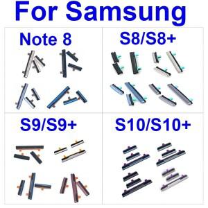 호환 Galaxy S8 S9 S10 Plus 용 켜기 끄기 전원 볼륨 + Bixby 버튼 samsung 호환 Note 8 수리 부품 사이드