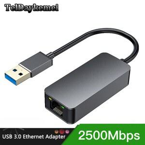 블랙박스동글이 2500MBPS USB TYPEC 네트워크 MAC 변환기 유선 이더넷RJ45 윈도우 LAN 노트북 5G PC 7810 허브 어댑터