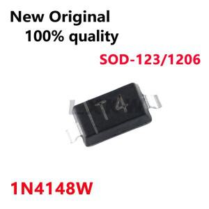 100-1000/PCS  원본 1N4148W 스크린 프린팅 T4 1206 SOD-123 패치 스위치 다이오드