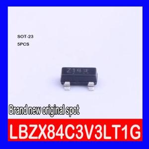 5PCS 100%   스팟 LBZX84C3V3LT1G SOT23 마킹: Z14 제너 전압 조정기 3.3V 300MW 다이오드