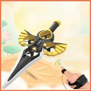 2.4G 무선 조종 날개 달린 검 - 조명 디스플레이가 있는 4축 특수 모양을 위한 손목시계 컨트롤