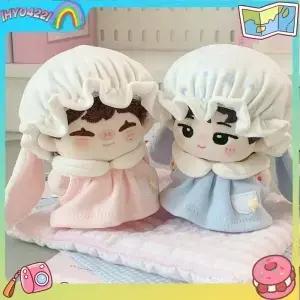 10cm 토끼 시리즈 인형 없이 나이트웨어 복숭아 블루베리 패턴 교체 의상 모자 포함 솜
