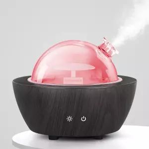 유리 280ml (대형 룸용) BPA 프리 쿨 미스트 7가지 색상 조명 자동 꺼짐 기능 사무실·가정·요가·스파용