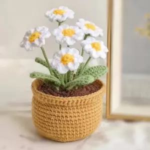 뜨개질 DIY 해바라기 손뜨개 튤립 화분 공예 키트