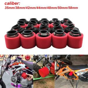 바이크 오토바이 폼 에어 클리너 35mm-58mm 조정 가능 클램프 공기 흡입 필터 50cc 110cc 125cc 먼지 피트