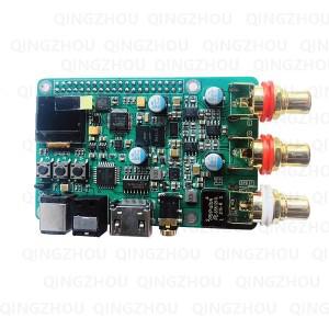 HIFI ES9038Q2m 오디오 DAC 디코더 보드, 동축 섬유, Raspberry Pi 2B 3B + 4B 768K 32Bit DSD512 용 I2S
