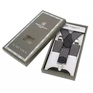 SSPD02 국산 Y형 서스펜더 단색 패턴 멜빵 선물