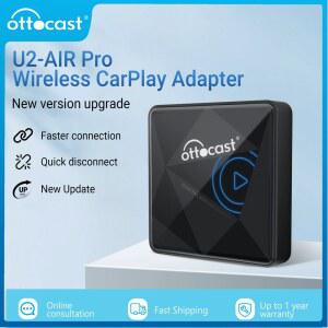 카플레이 네비게이션 carplay OTTOCAST U2 Air PRO 무선 CarPlay 어댑터에 유선 CarPlay Dongle Bluetooth Wifi USB 멀티미디어 플레이어 for Toyota 호환 호환 VW Nissan