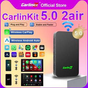 카플레이 네비게이션 carplay CarlinKit 5.0 유선 무선 안드로이드 오토 박스 무선 CarPlay 어댑터 스마트 카 Ai 박스 WiFi 블루투스 자동 연결 플러그 앤 플레이