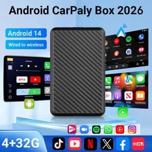 카플레이 네비게이션 carplay ACODO 신형 안드로이드14 CarPlay Ai 박스 4G 32G 유선에서 무선 스마트 동글로 변환 3in1 플러그 앤 플레이 유튜브 넷플릭스 와이파이 동글