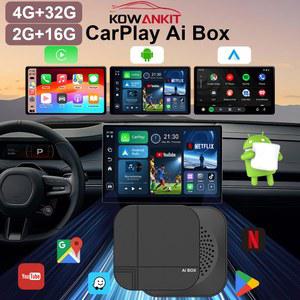 카플레이 네비게이션 carplay 2026 코완킷 4 32G 무선 카플레이 스마트 AI 박스 플러그 앤 플레이 안드로이드 오토 어댑터 3 in 1 차량용 TV 박스 유튜브 넷플릭스 지원