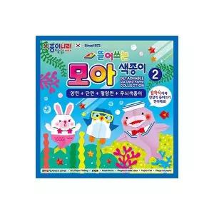 종이나라 뜯어쓰는 모아 색종이 2번 4종 40매 (10개입) 2450030 J