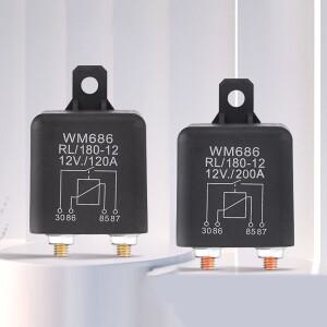 DC 12V 24V 100A WM686 릴레이 4핀 정상 개방형 자동차 스타터 배터리 ONOFF 분할 충전 스위치