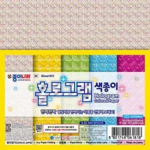 아이윙스 1500 홀로그램 색종이 종이접기 학습교재용 (10개) 2449594 J