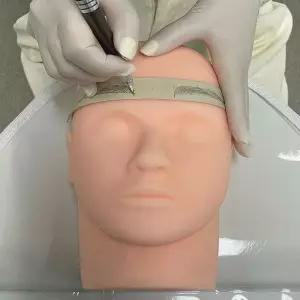 미용 3D 실리콘 얼굴 마네킹 23cm