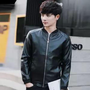블랙 가죽 라이더 점퍼 시크 차이나카라 데일리 [BIW63337]