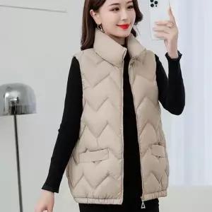 따뜻한 보온 경량 패딩조끼 프리미엄 여성 방한코트