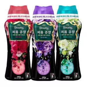 세탁향기부스터 다우니향기 다우니 퍼퓸쥬얼 480g 12주지속 세탁 향기부스터 3종택1
