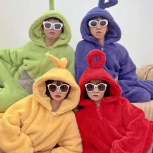 모임 커플 우정 재미있는 연말 쓸모없는 쓸데없는 킹받는 텔레토비 잠옷 이벤트 선물 웃긴