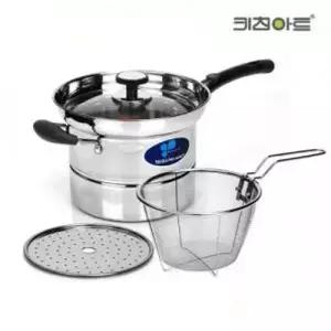 스텐 키친아트 냄비 국수 찜국수 냄비 18cm 칼라박스